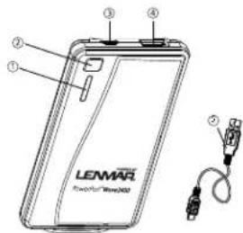 Lenmar PowerPort Wave 2400 - Fonctionnalités : - 1