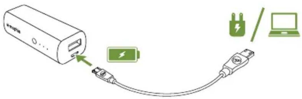 Mophie power reserve 1X - Laden Ihres power reserve-Akkus - 1