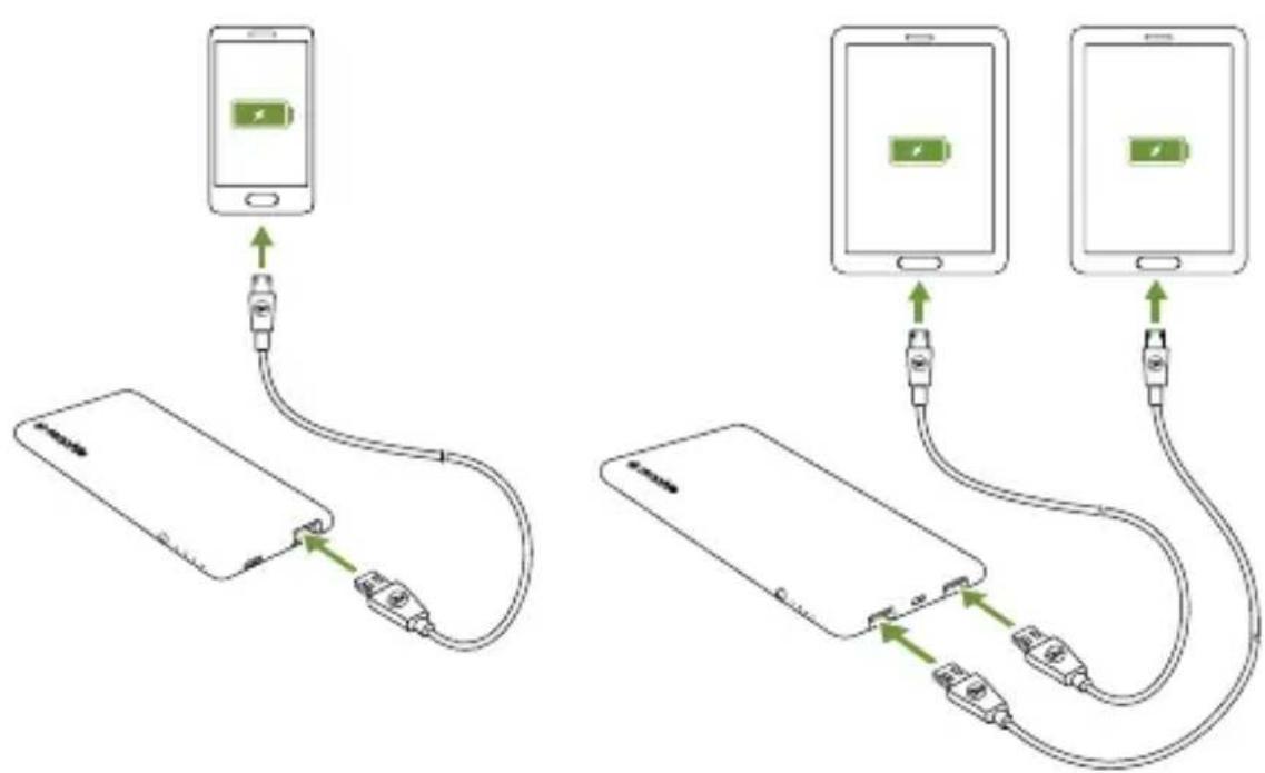 Mophie powerstation 3x - Charging your device using your powerstation battery - 1