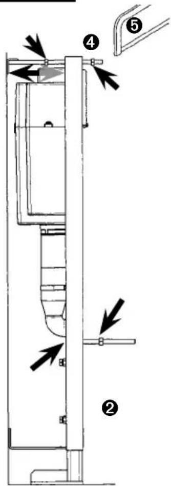 Sanibroyeur Sanicombi - I - MONTAGE DES TIGES DE FIXATION CUVETTE ET FIXATION MURALE - 3