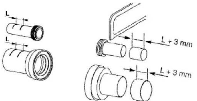 Sanibroyeur Sanicombi - X - RACCORDEMENT DE LA CUVETTE - 5