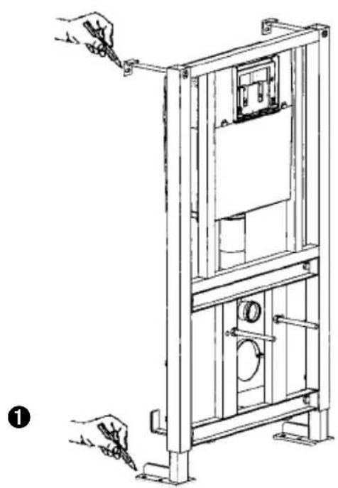 Sanibroyeur Sanicombi - III - VOORBEREIDING VAN DE BEVESTIGING - 1