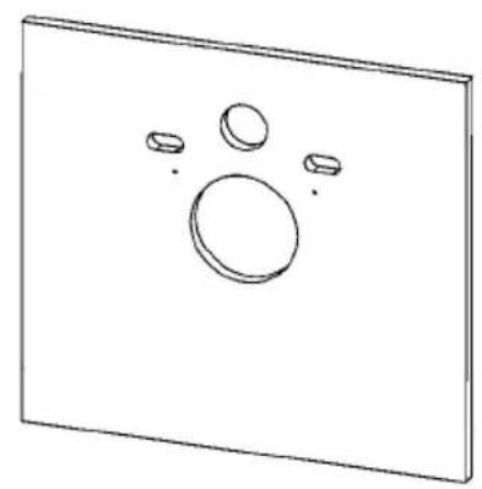 Sanibroyeur Sanicombi - Dimensions panneau bas : - 2