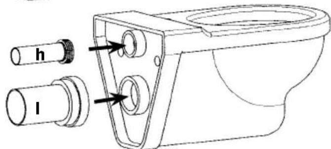 Sanibroyeur Sanicombi - X - AANSLUITING VAN HET WANDCLOSET - 4