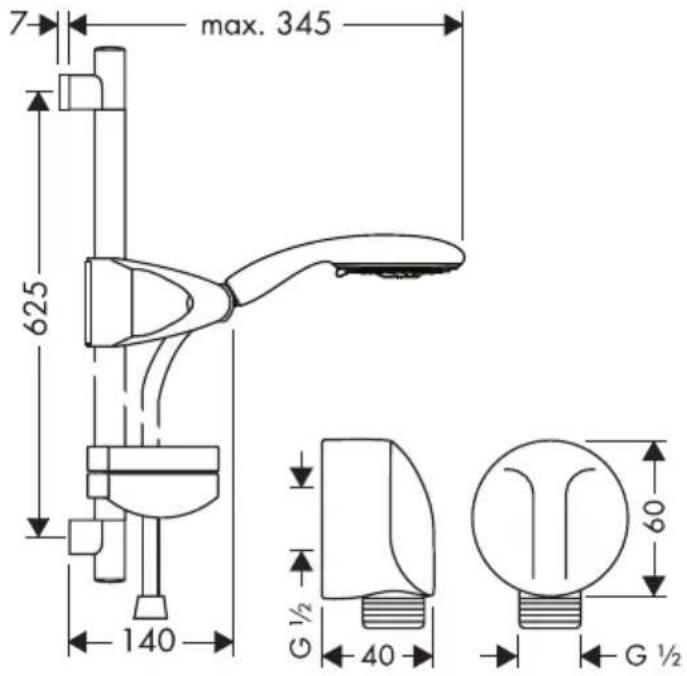 GROHE Raindance - Raindance E 120 Set - 1