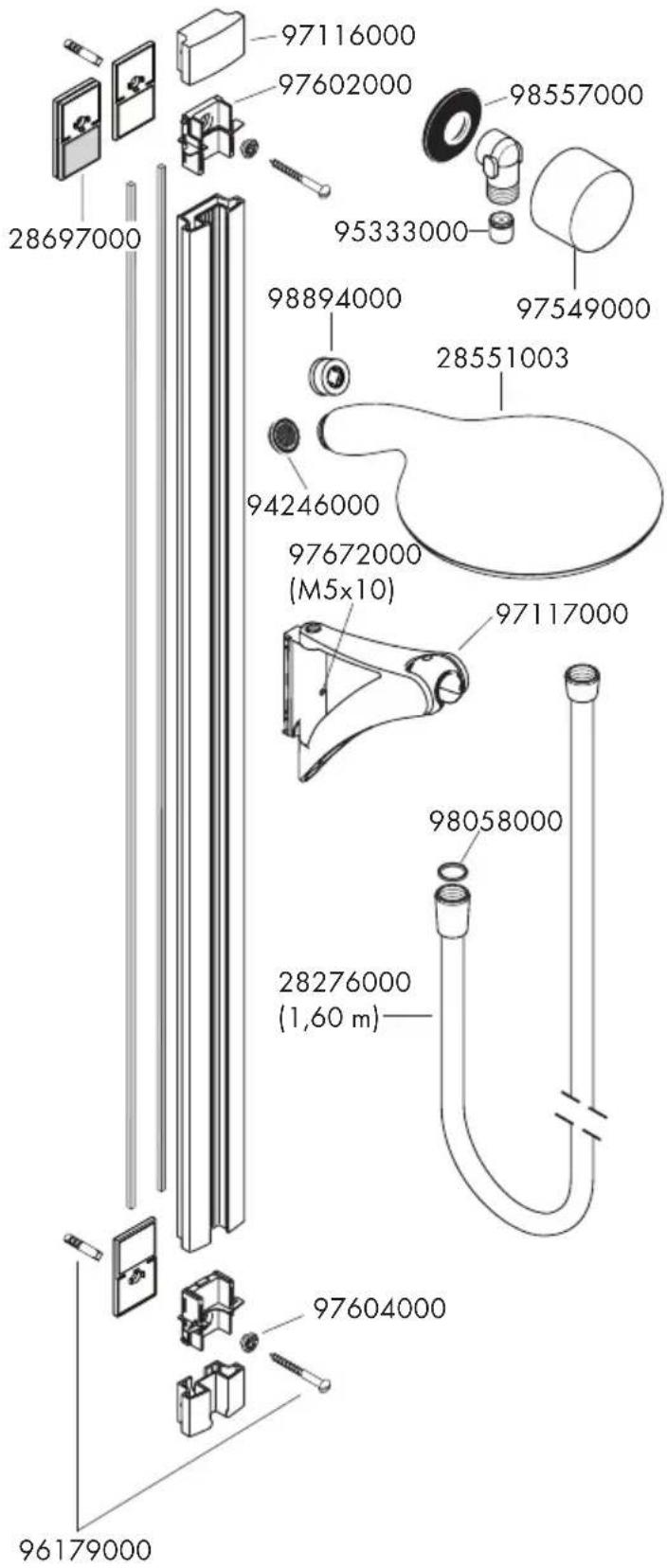 GROHE PuraVida - Raindance Unica Set - 2