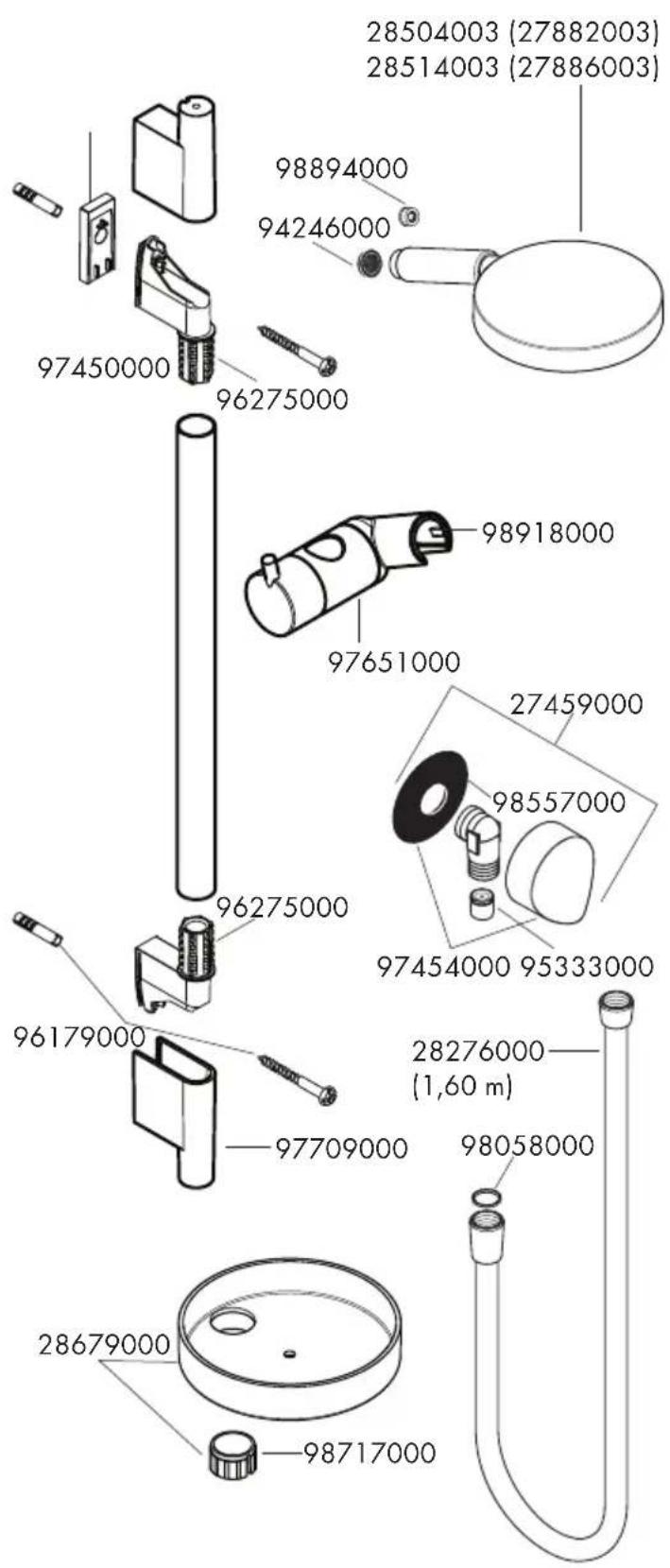 GROHE Croma Select S - Raindance S 120 AIR 3jet/Unica'S Puro Set - 1