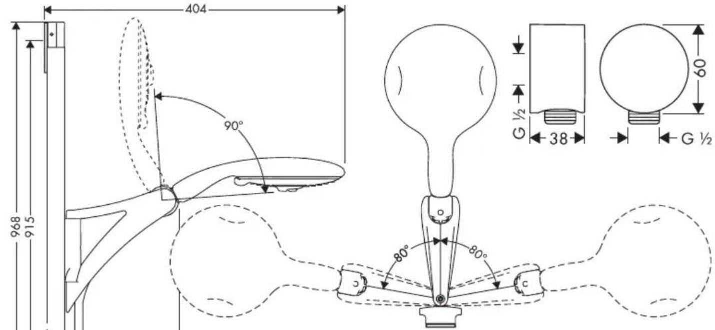 GROHE Croma Select S - Durchflussdiagramm - 98