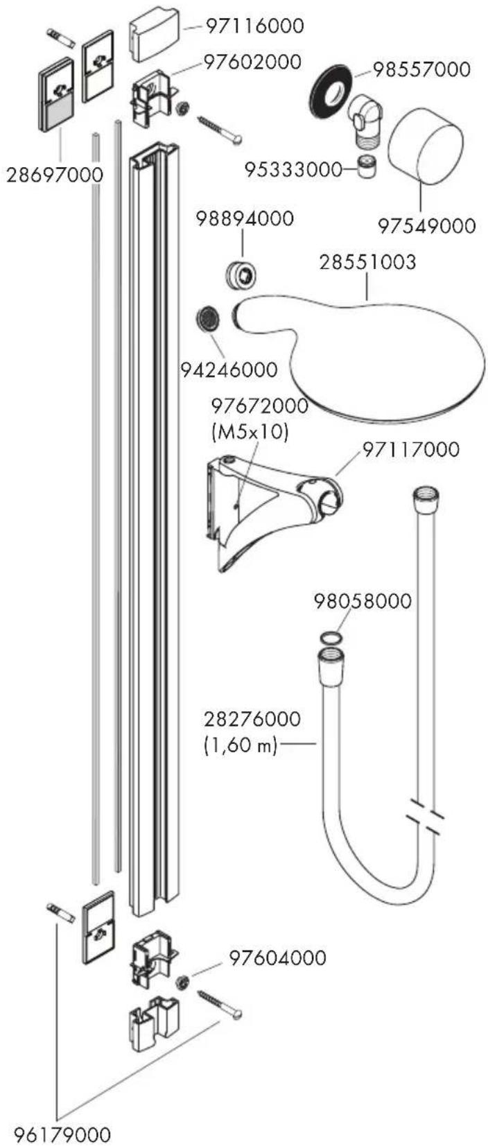 GROHE Croma 100 Multi - Raindance Unica Set - 2