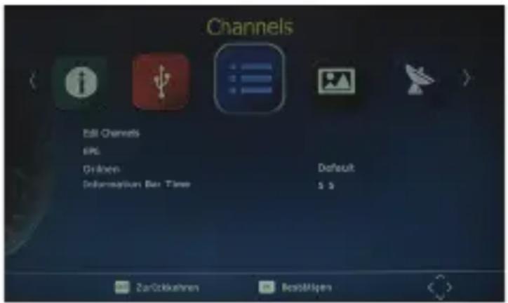 DENVER DVBS202HD - Sender bearbeiten - 1