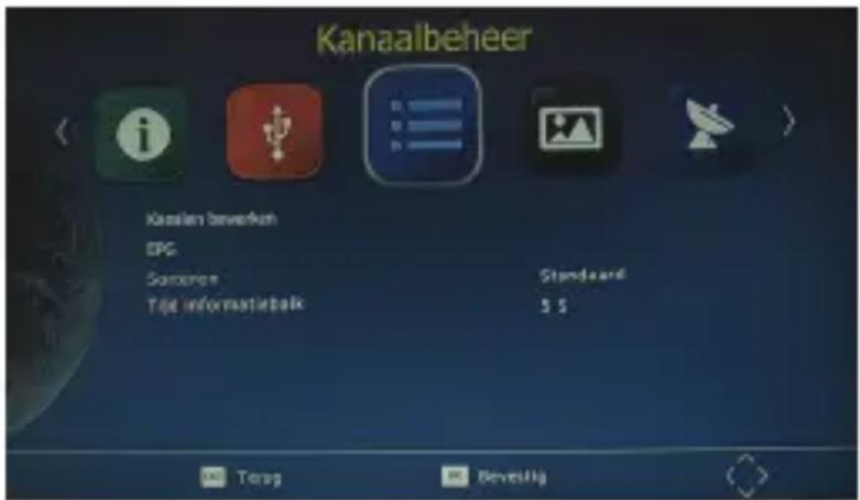 DENVER DVBS202HD - Kanalen bewerken - 1