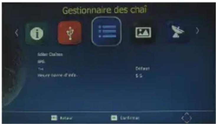 DENVER DVBS202HD - Modifier les chaines - 1