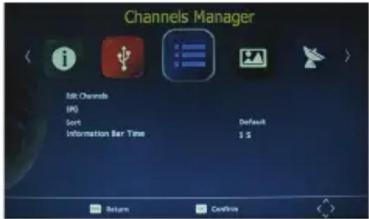 DENVER DVBS202HD - Modifica dei canali - 1