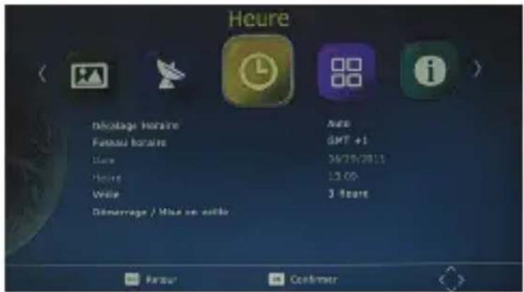 DENVER DVBS202HD - Fuseau horaire - 1