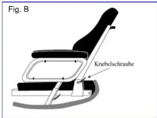 Vermeiren Tracer - MECHANICAL ADJUSTMENT OF THE BACK - 2