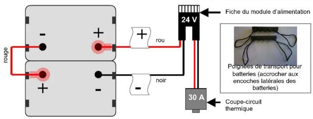 Vermeiren Squod SU - Branchements des batteries - 1