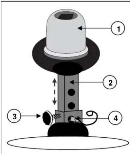 Vermeiren Carpo 3 Limited - Ajuste de laalta del asiento (Fig. D) - 1