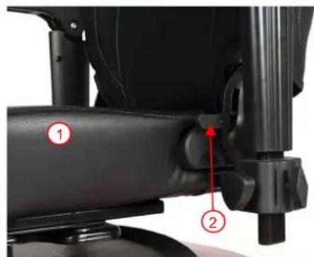 Vermeiren Carpo 2 SE - Adjusting the backrest - 1