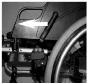 Quickie Quicky Classic Comfort - Après avoir procédé au réglage des roues arrière, vérifiez toujours l'intervalle avec les freins d'immobilisation. Réajustez si nécessaire. - 1