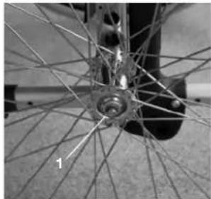 Quickie Quicky Classic Comfort - Axes à déverrouillage rapide de la roue arrière - 1