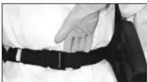 Quickie Quicky Classic 160 XL - Adjust the lap belt to suit the user's needs as follows: - 4