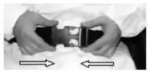 Quickie Quicky Classic 160 XL - Adjust the lap belt to suit the user's needs as follows: - 6