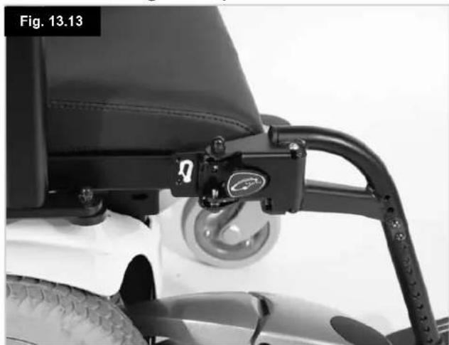 Quickie Jive F XL - Positionnement des dispositifs d'arrimage : - 5