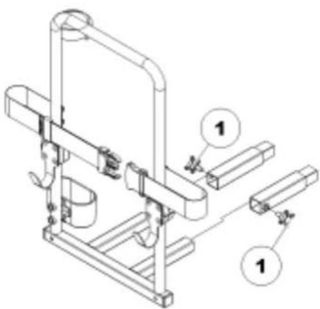 Invacare Orion - Retrait du support de déambulateur - 1