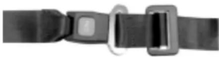 Invacare Orion - Ceinture à boucle métallique, réglage d'un côté - 1