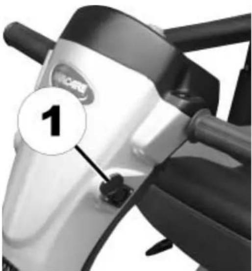 Invacare Leo - Débrancher le chargeur du scooter - 1