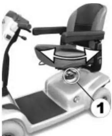 Invacare Leo - Enlever le siège - 1