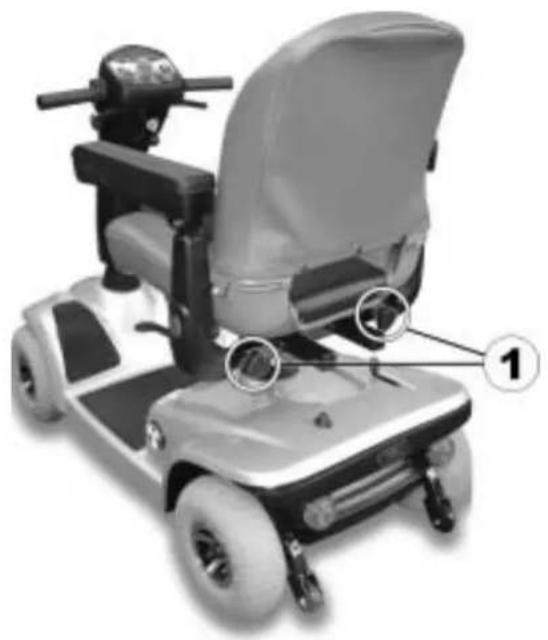 Invacare Leo - Régler la largeur des accoudoirs - 1