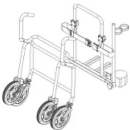 Invacare Comet - Fixation du déambulateur - 4