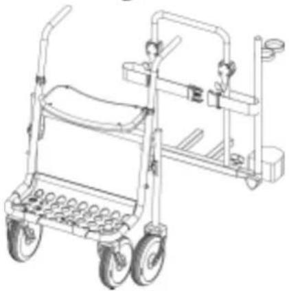 Invacare Comet Alpine - Fixation du déambulateur - 6