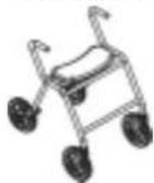 Invacare Comet Alpine - Fixation du déambulateur - 3