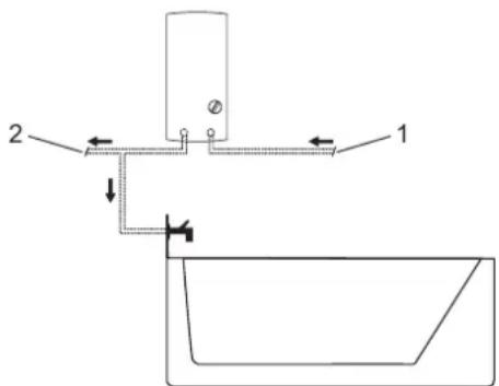 AEG DDLE LCD 18 - Übertischmontage - 1