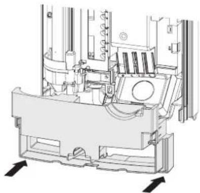 AEG DDLE LCD 18 - Fitting lower section of back panel - 1