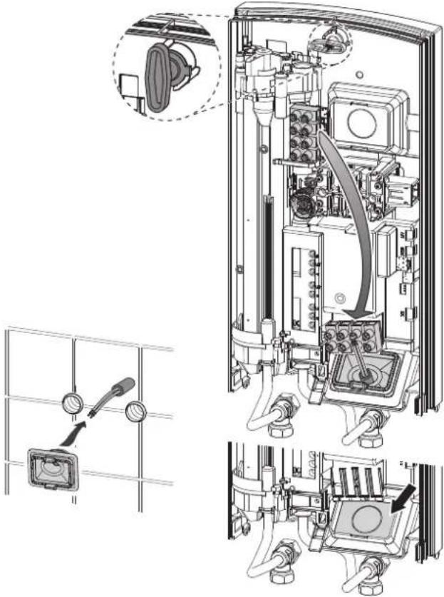 AEG DDLE LCD 18 - Elektroanschluss Unterputz unter - 1