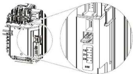 AEG DDLE LCD 18 - DDLE LCD 18/21/24 : Déplacement du pont de codage - 1