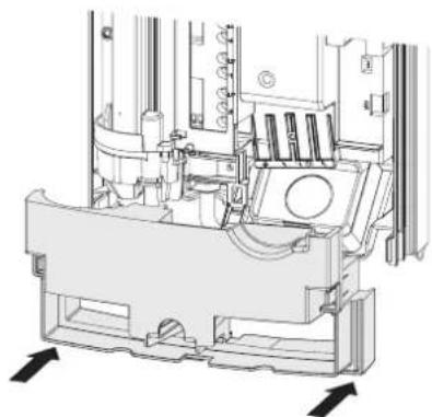 AEG DDLE LCD 24 - Rückwandunterteil montieren - 1