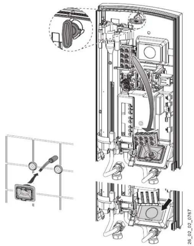 AEG DDLE Basis 13 - Raccordement electrique encastré par le bas - 1