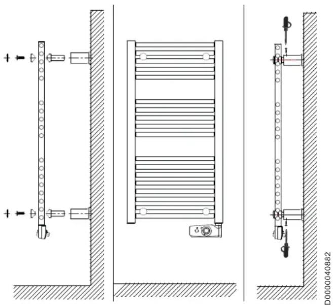 AEG BHG 750C - Note the alignment of the wall sleeves. - 2