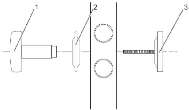 AEG BHG 750C - Fitting the bathrobe hooks - 1