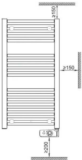 AEG BHG 750C - Minimum clearances - 1