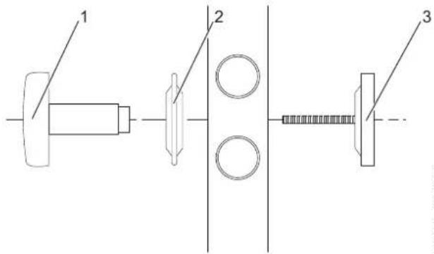 AEG BHG 500W - Fitting the bathrobe hooks - 1