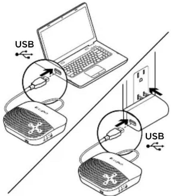 LOGITECH P710E - Adapterne / glidende topp - 3