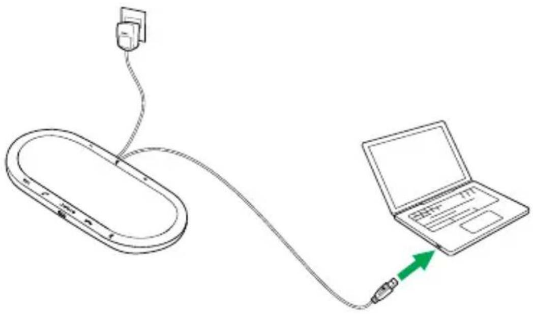 JABRA Speak 810 - Connexion à un périphérique USB - 1