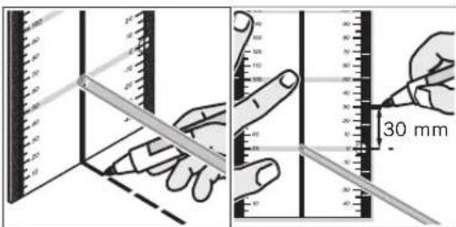 BOSCH GRL 150 HV Set 2 - 使用测量板工作 （附件） - 1