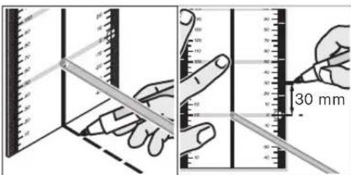 BOSCH GRL 150 HV Set 2 - Ölçme levhası ile çalışmak (aksesuar) - 1