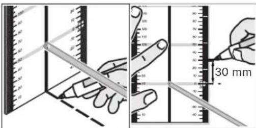 BOSCH GRL 150 HV Set 2 - Werkzaamheden met de meetplaat (toebehoren) - 1